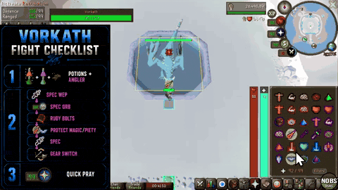 Vorkath’s acid phase is where learners die — turn run off and just walk.